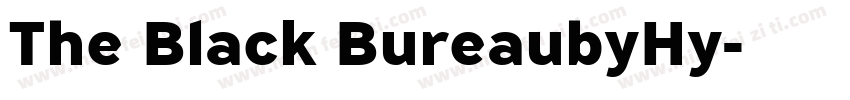 The Black BureaubyHy字体转换